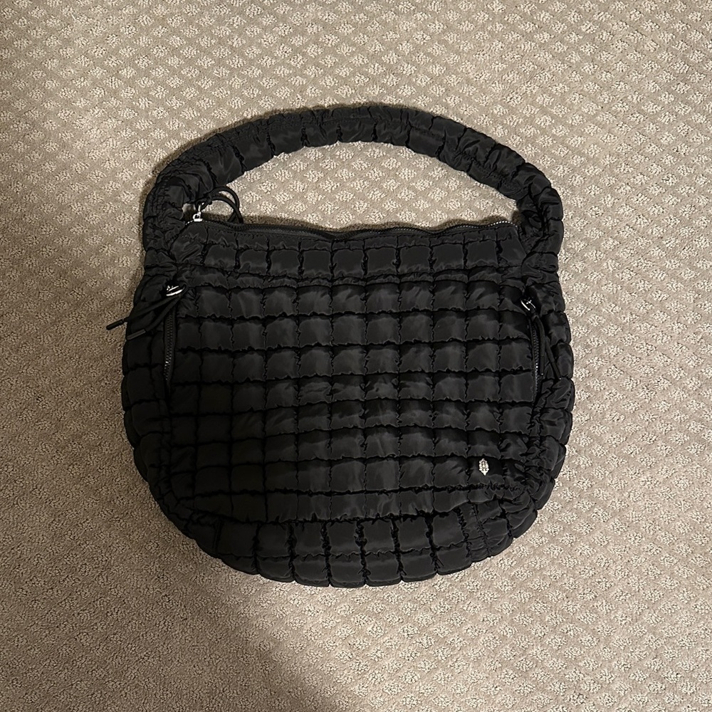 FP Movement by Free People Black Quilted Carryall Bag